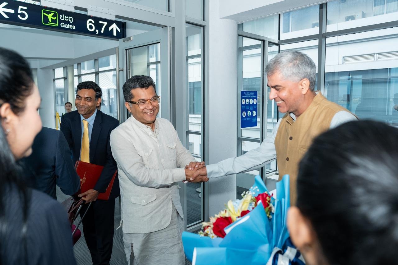A warm welcome to H.E. Shri Pabitra Margherita, Hon’ble Minister of State for External Affairs and Textiles, on his arrival in the Lao PDR for his Official Visit from 27–30 August 2026.