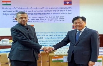 India gifts Medicines and Medical Items to Lao PDR