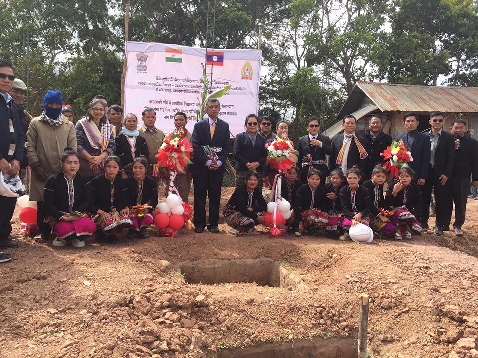 Groundbreaking Ceremony for Construction of a Primary School Building at Kalangphou Village, Nong District, Savannakhet Province