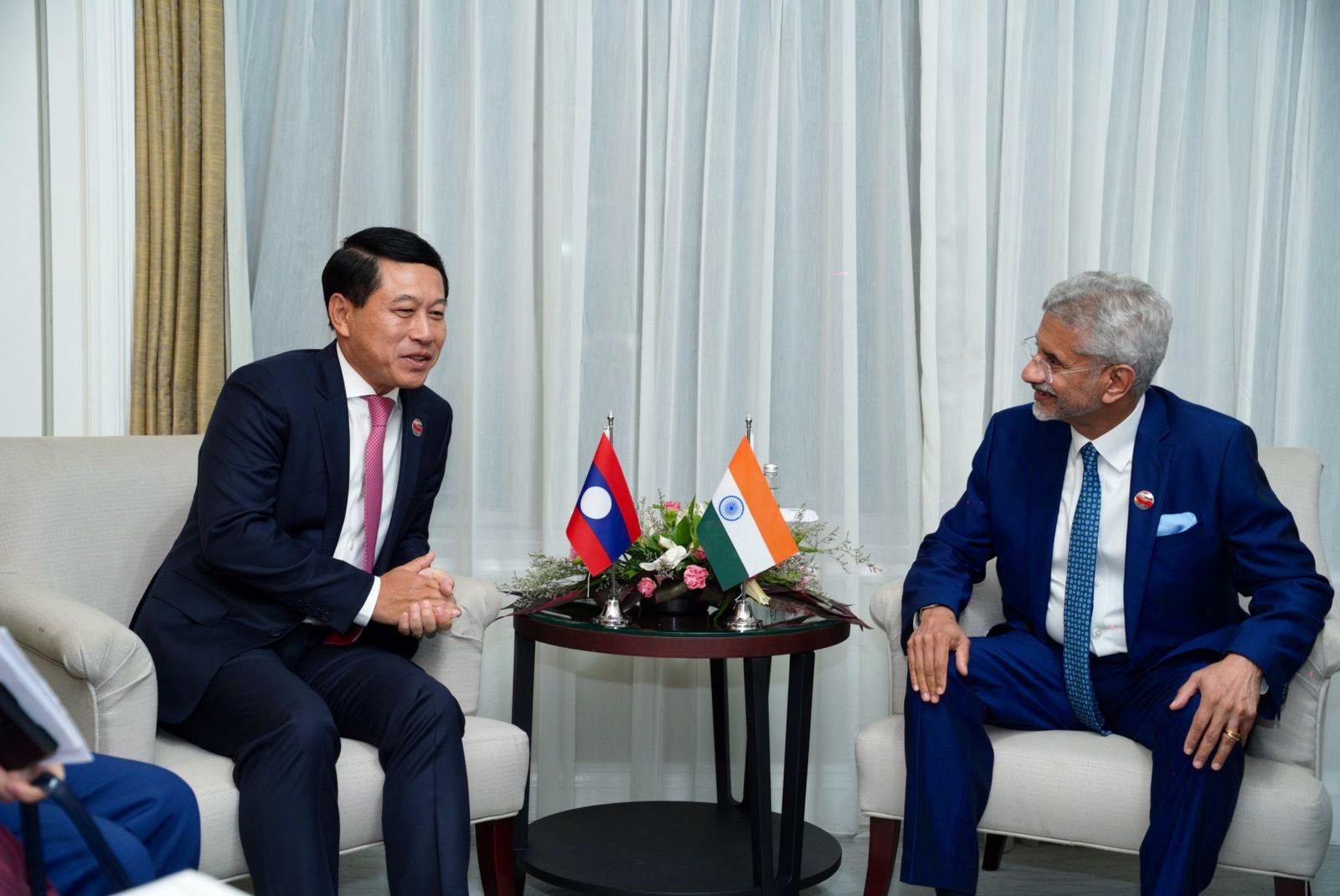 External Affairs Minister Dr. S. Jaishankar met H.E. Mr. Saleumxay Kommasith, Deputy Prime Minister and Minister of Foreign Affairs of Laos in Indonesia