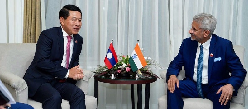 External Affairs Minister Dr. S. Jaishankar met H.E. Mr. Saleumxay Kommasith, Deputy Prime Minister and Minister of Foreign Affairs of Laos in Indonesia