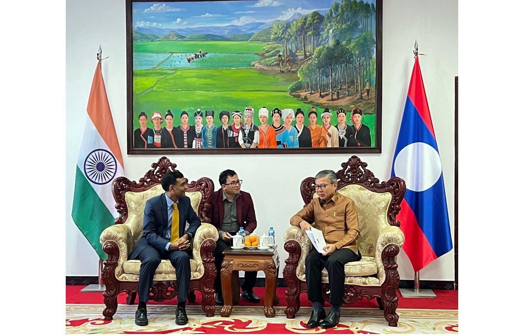 Ambassador Prashant Agrawal paid a courtesy call on H.E. Mr. Viengsavath Siphandone, Governor of Luang Namtha Province, Lao PDR.