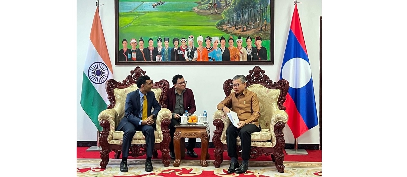 Ambassador Prashant Agrawal paid a courtesy call on H.E. Mr. Viengsavath Siphandone, Governor of Luang Namtha Province, Lao PDR.