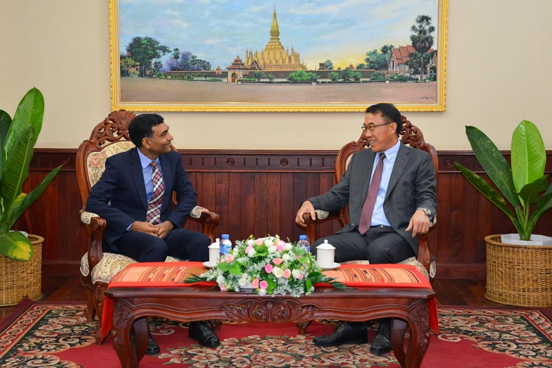 Ambassador Prashant Agrawal called on Deputy Minister of Foreign Affairs HE Bounleua Phandanouvong