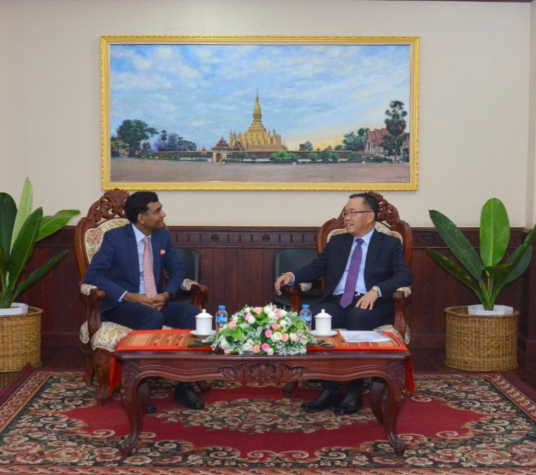 Amb. Prashant Agrawal called upon H.E. Mr. Thongphan Savanphet, Vice Foreign Minister and Laos' ASEAN SOM Leader