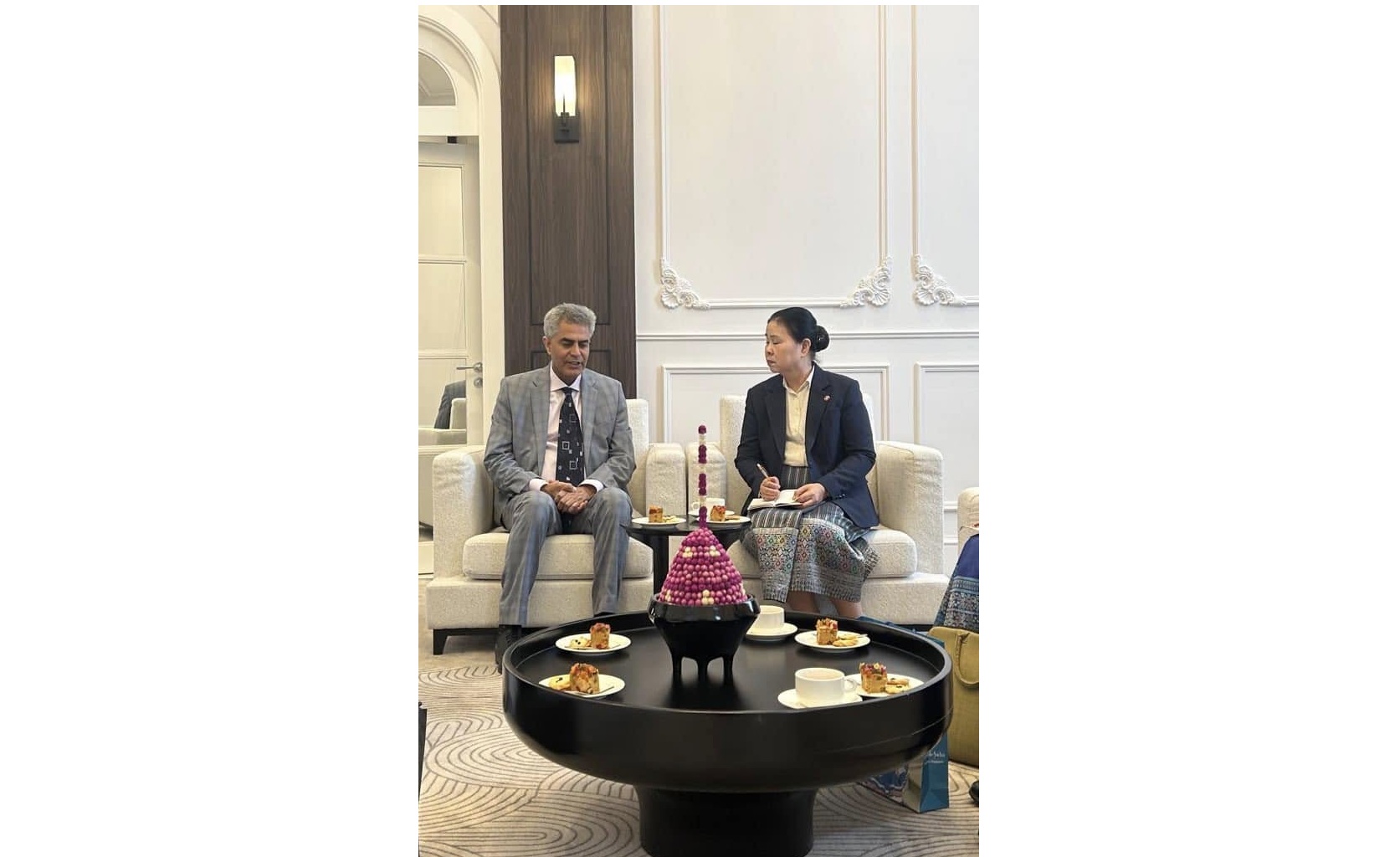 Ambassador H.E. Yogeshwar Sangwan met with H.E. Ms Aphone Visathep, Vice Health Health Minister of Lao PDR