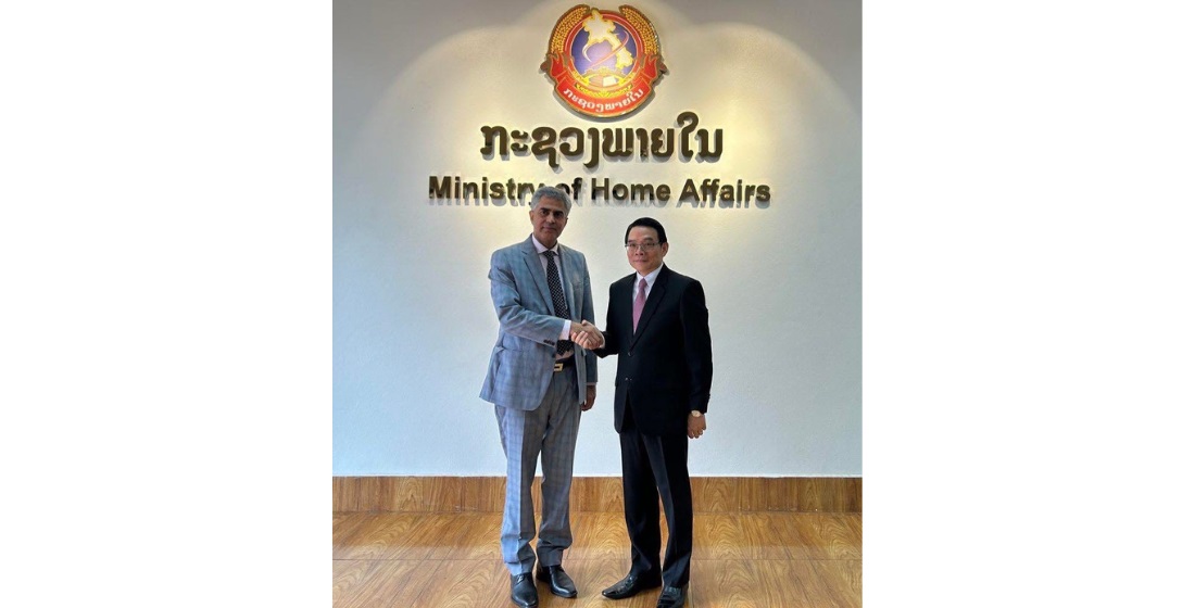  Ambassador called on H.E. Dr. Vilayvong Boudakkham, Minister of Home Affairs, Lao PDR.